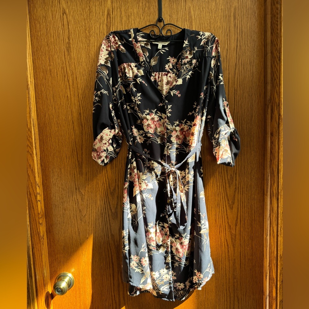41 Hawthorn Blue with a Tie Dress